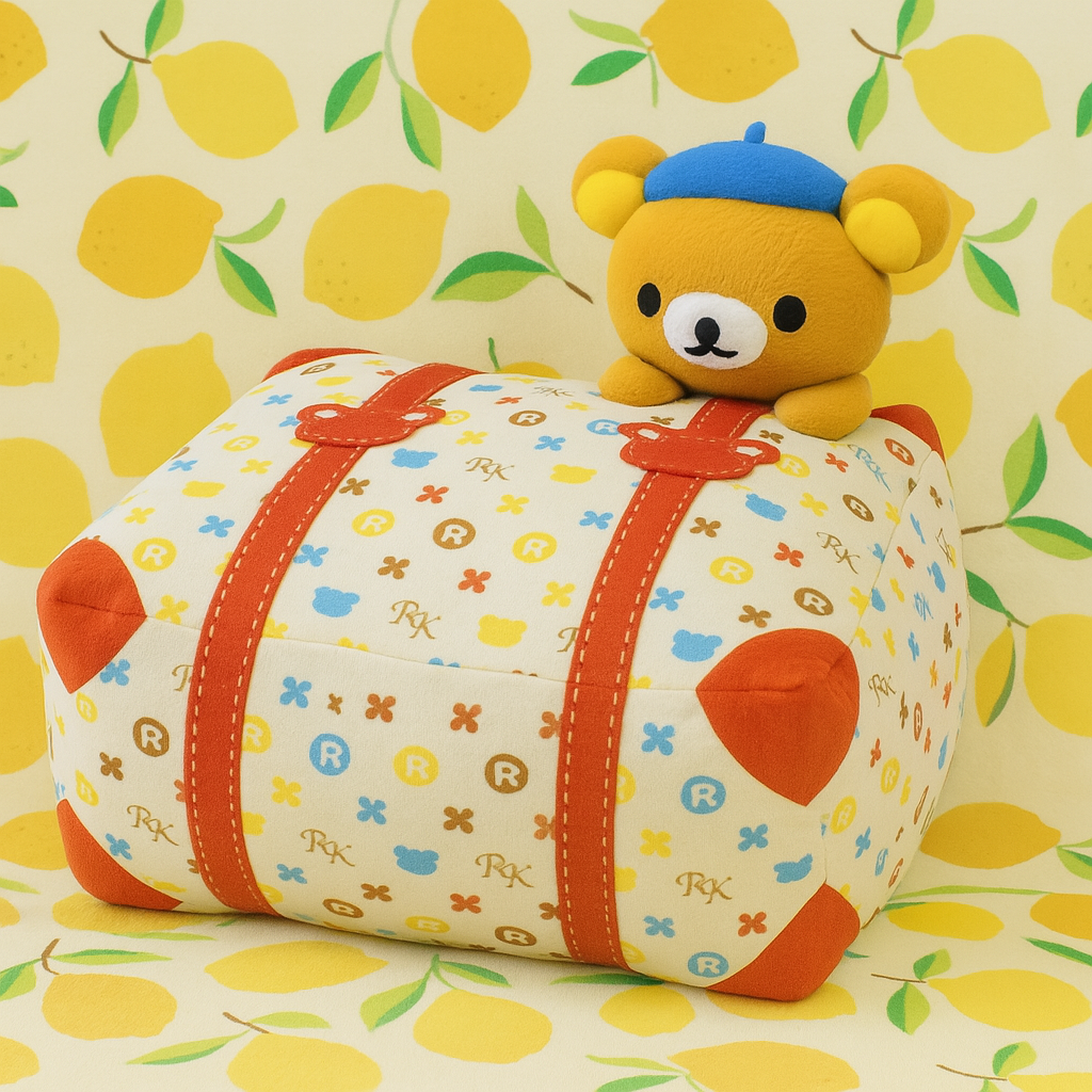 Rilakkuma – Ichiban Kuji “Bonjour!” B Prize: Trunk Cushion - Learning Squeezy